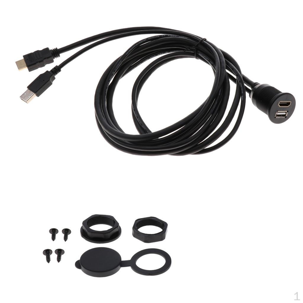 Прочный автомобильный USB 2.0 - AUX кабель