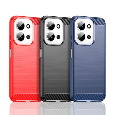 Для чехла Xiaomi Redmi 15C Чехол для Redmi 15C Противоударный Мягкий ТПУ Силиконовый Чехол из углеволокна Задняя крышка для Redmi 15C Чехол 6,9 дюйма