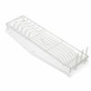 Slim (Long) Dish Drainer Tray, SIAA Antibacterial, for 2-3 People, Space-Saving Dish Drainer