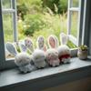 Soft Stuffed Rabbit Doll Pendant Long Ear Stuffed Bag Charm Cartoon Backpack Pendant  Backpack