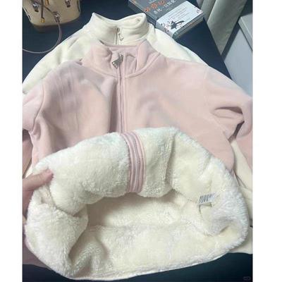 Женская толстовка-куртка оверсайз на флисовой подкладке - Новый зимний стиль, Флис из овечьей шерсти, Модный кардиган