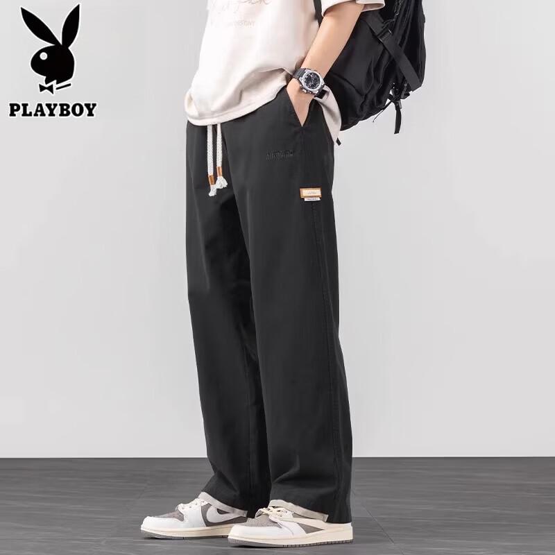 PLAYBOY Хлопковые повседневные брюки прямого кроя
