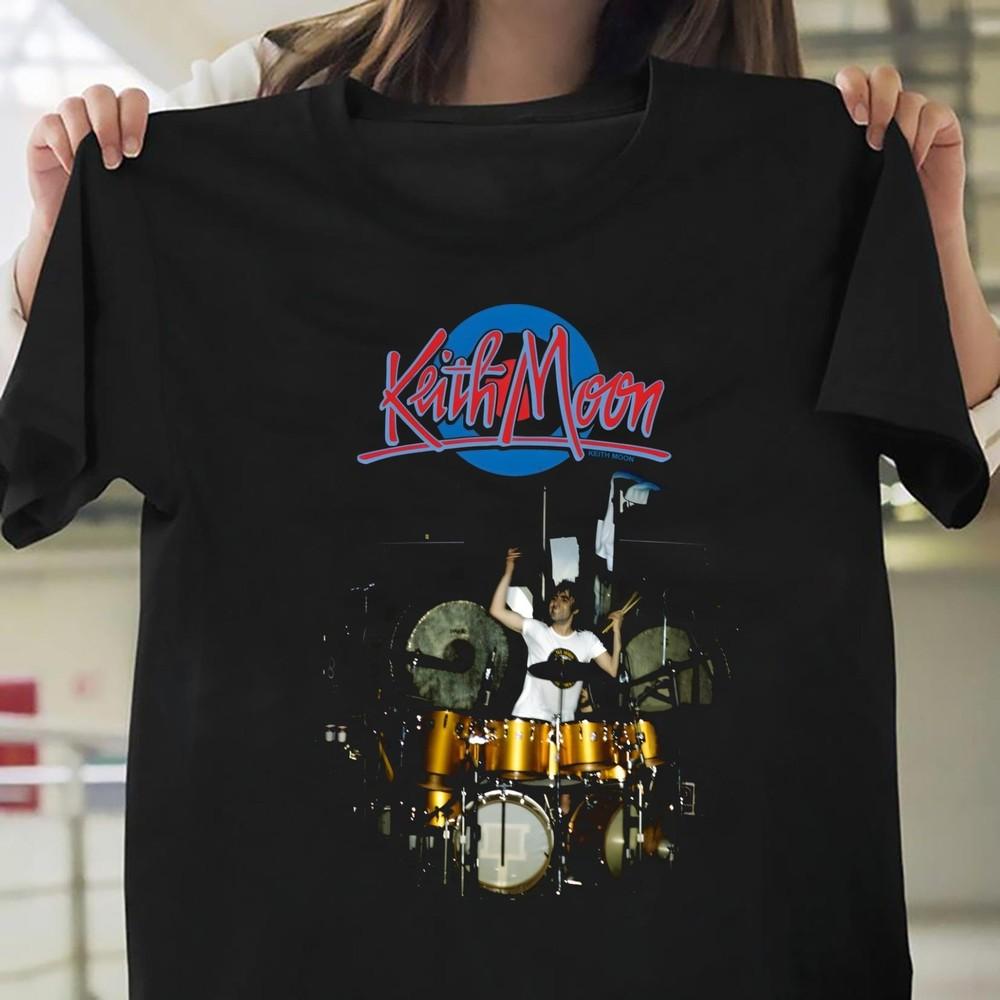 Кит Мун На Сцене Графический Принт Унисекс Рубашка S-3XL Q1478 Унисекс Футболка