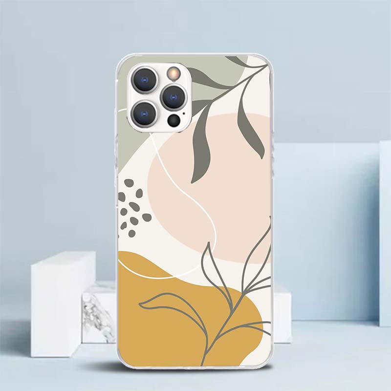 Абстрактное лицо женщины Линия Мягкий чехол для iPhone 16 17 Air 15 14 Pro Max 16E Чехол для телефона 13 Mini 12 11 7 SE 8 Печатный узор Подходящий Cas