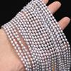 1 нить, AAA серые натуральные жемчужные бусины плоской формы, 4-5 мм, для DIY ожерелий, браслетов, аксессуаров, изготовления ювелирных изделий, подарок на день рождения, свадьбу, вечеринку 36 см