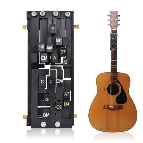 Guitar Chord Presser, One-Key Guitar Chord Trainer, Chord Helper, Auxiliary Trainer, Starter Learning Tool, Learning System, Practical Teaching Tool,