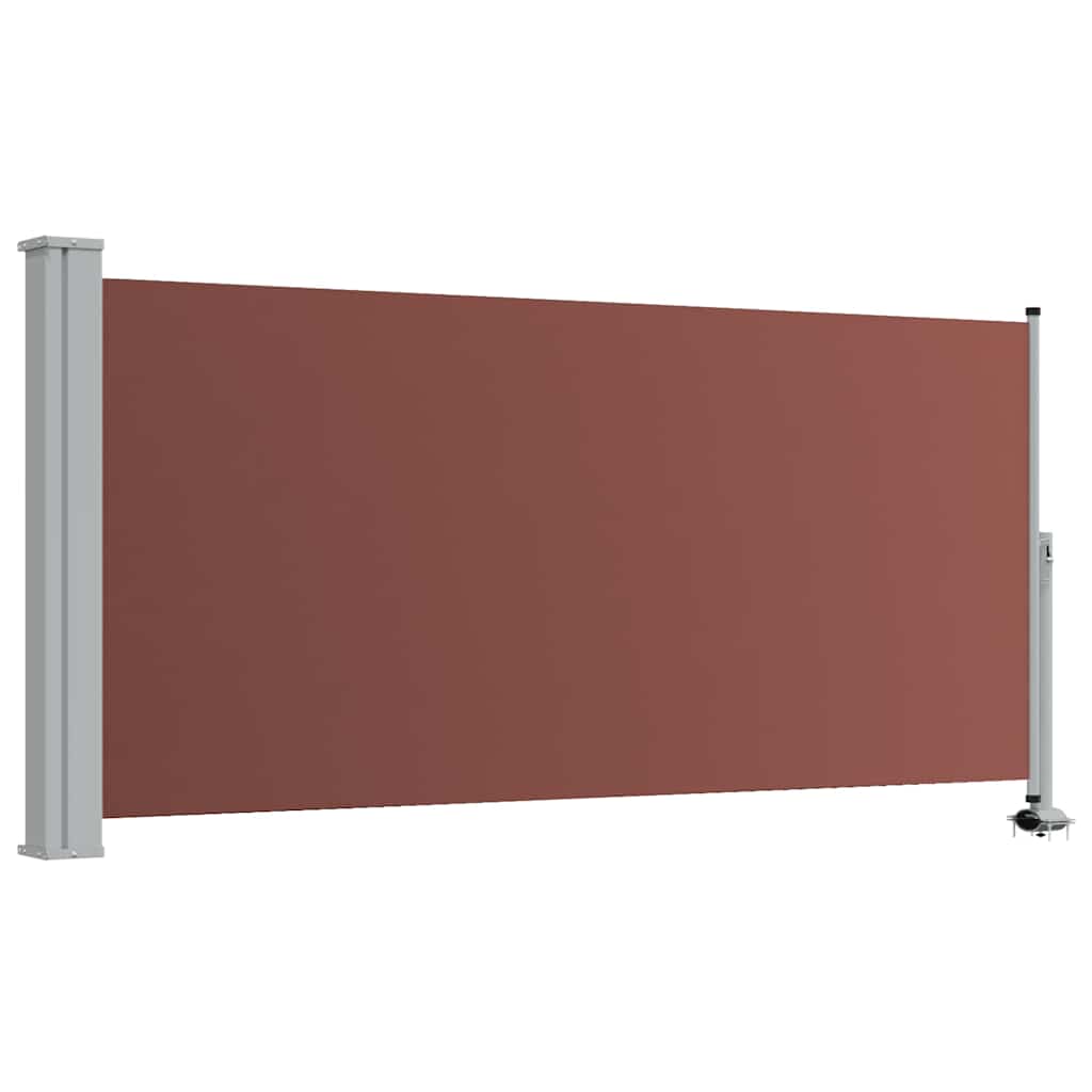 Retractable Side Awning 120 x 300 cm Brown