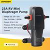 23A RV Mini Diaphragm Pump DC 12V 24V Self Priming Water Pump RV Fresh Water Pressure Pump On Demand