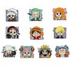 2-12pcs One Piece Metal Enamel Pins Anime Cartoon Brooches Luffy Zoro Sanji Chopper Badges For Clothing Bag Hat Accessory Gifts