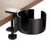 Стильный круглый настольный держатель для стакана с зажимом — защита от проливания, безвинтовой, универсальный, металлический органайзер для ручек, прочный, долговечный, простой в установке стол
