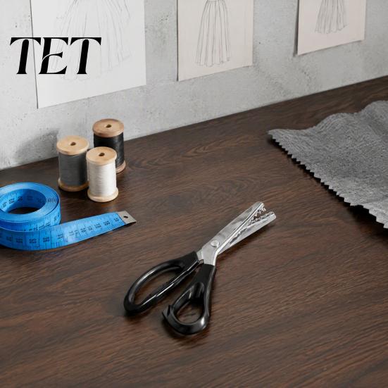 Apparel Design Tools Stainless Steel Zig Zag Scissors with Serrated Teeth, Multipurpose Pinking Shears, Leather Paper Cutting Lace Dressmaking