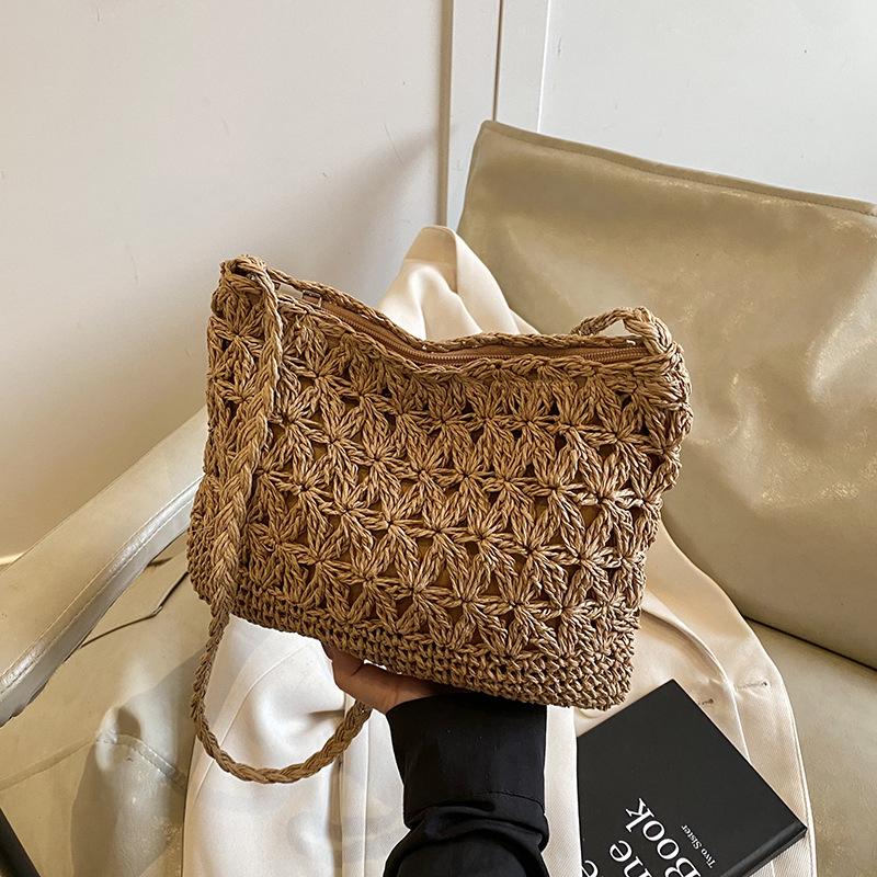 Нишевые сумки женские новые летние плетеные соломенные сумки повседневные пляжные сумки для отпуска на море