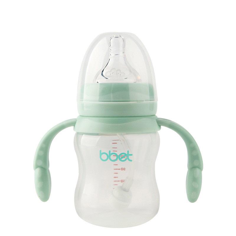 Newborn Baby Elephant Wide-Mouth Feeding Bottle, 240ml - Anti-Fall & Anti-Flatulence, with Handle
