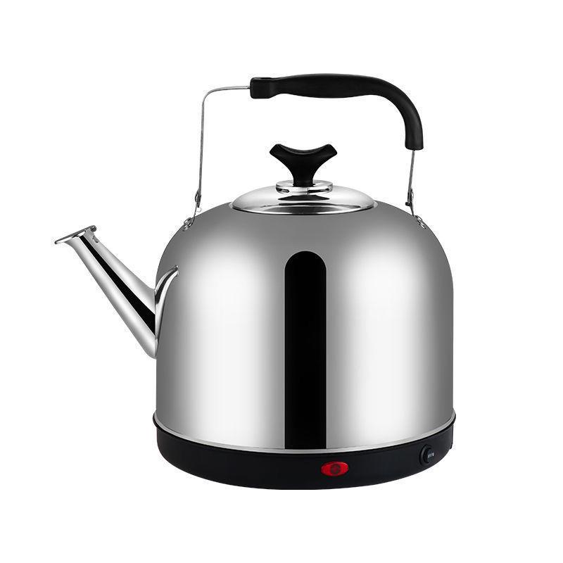 Электрический чайник из нержавеющей стали большой емкости с автоотключением и свистком