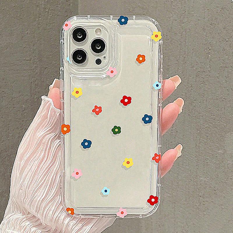 Small Flower Love Heart Case For Redmi Note 12 13 Pro Plus 5G 11S 11 10S 10 12 9 9S Pro 4G Anti-drop Airbag Phone Cover
