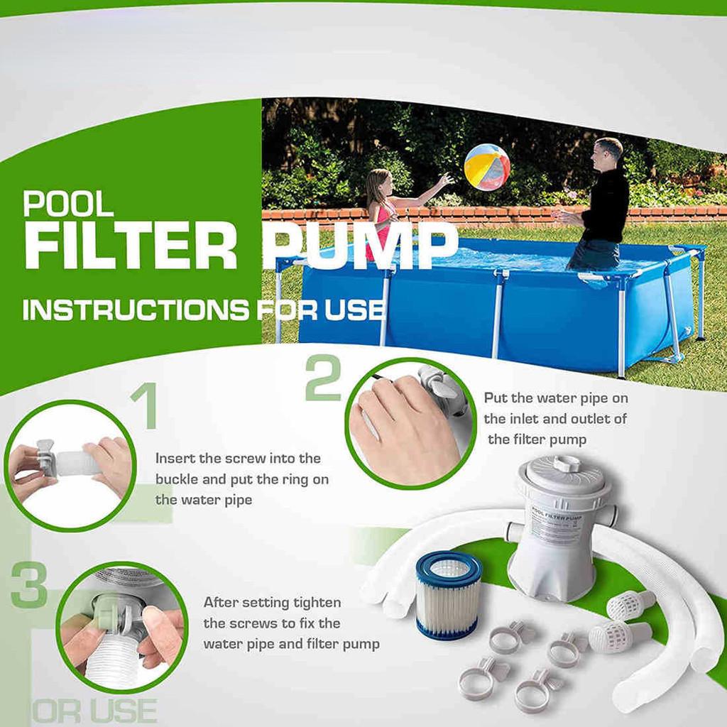 15 Вт 300 галлонов Насос для фильтрации бассейна Специализированное оборудование для обработки бассейна Насос для очистки и фильтрации бассейна