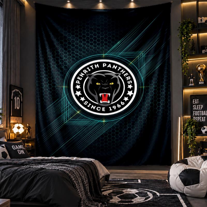 Wall Hanging Tapestry Penrith Panthers Print Cloth for Living Room Bedroom Home Decor