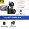4K Car Dvr Video Recorder GPS Wifi Front and Rear Camera DashCam for Cars for Vehicle Rear View Camera Parking Monitor Black Box