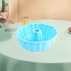 10-Inch Silicone Cake Pan Large Capacity Nonstick Fluted Tube Pan for Cakes Brownies Cornbread BPA-Free Easy To Clean Round Molds for Baking