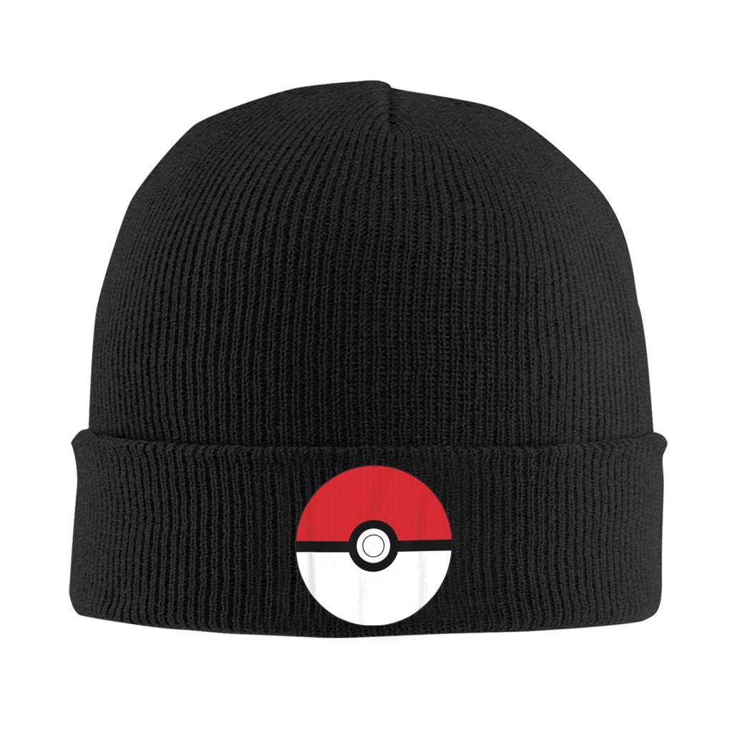 Cute Ball Pokemon Pikachu Anime Knitted Hat Beanies Winter Hats Warm Unisex New Caps for Unisex Women Gift