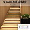 Automatic Indoor DC 12V 24V For Stairs Flexible Strip Stair Light Controller Kit 32 Channels LED Motion Sensor