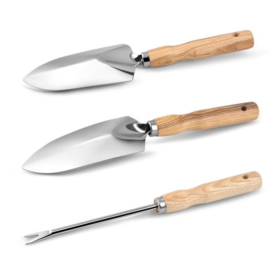 1 шт./5 шт. эргономичный садовый инструмент, ручной мастерок из нержавеющей стали, лопата для бонсай, грабли, культиватор, прополка с удобной деревянной ручкой, садовые принадлежности