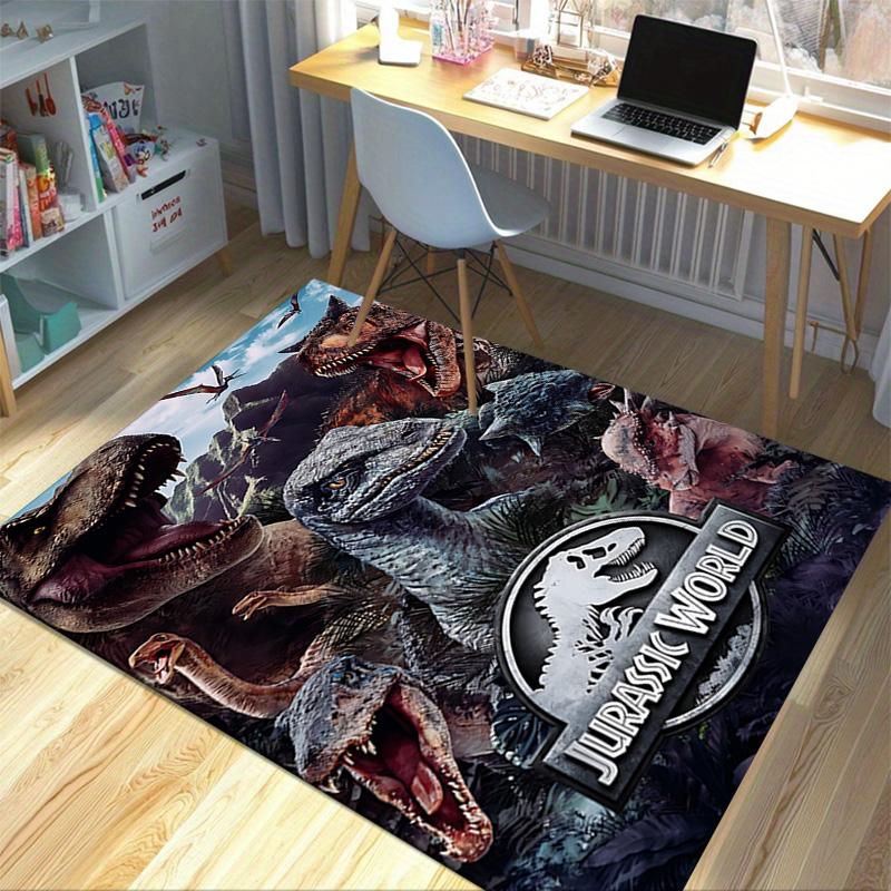 Jurassic World Dinosaurs Carpet For Playroom Bedroom Living Room Sofa Home Decor Kids Game Area Rug Nonslip Floor Mat