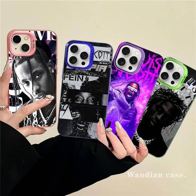 Чехол для телефона T-Travis S-ScottS Певец Для IPhone 16 15 14 13 12 11 17 Pro Max Plus Цвет Серебристый Корпус