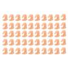 50pcs Durable Plastic Nail Gel Polish Display Book Fake Fingers Model  For Nail Salon