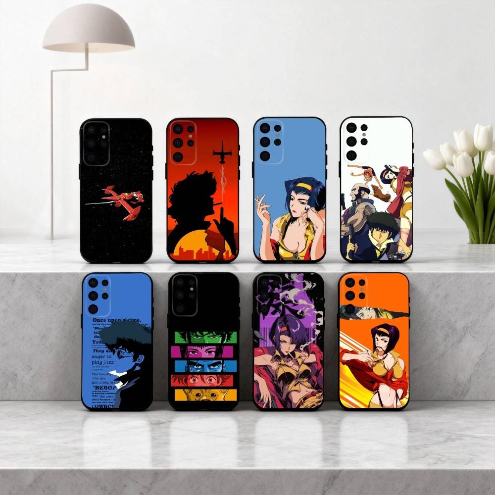 A-Аниме C-Ковбой-Y B-Бебоп-P Чехол для телефона для Samsung S25, S24, S21, S22, S23, S30, Ultra, S20, Plus, Другие Мягкий Черный Чехол