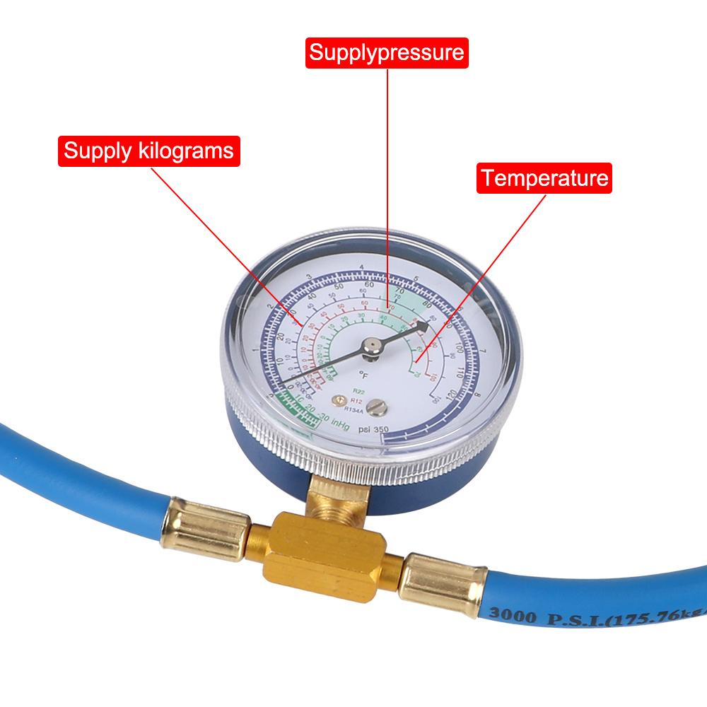 R134A аксессуары, инструменты для ремонта шланга для заправки хладагента, манометр, измерительный комплект, автомобильный шланг для конденсации переменного тока, автомобильный кондиционер