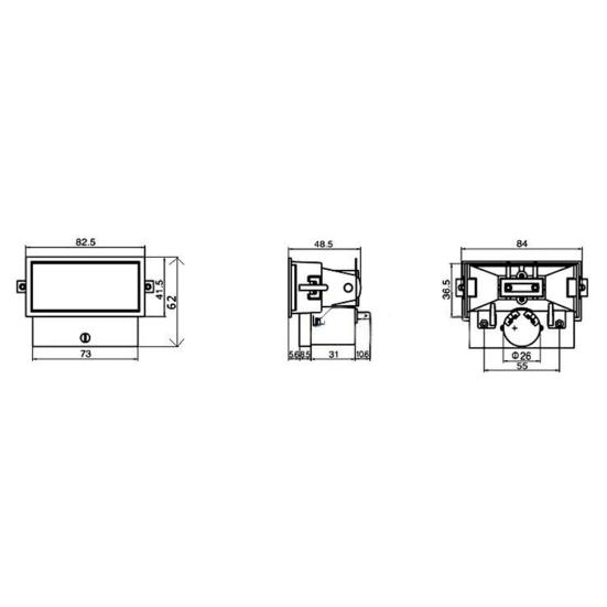 High Precision Backlight TN-73 VU Ammeter DB Power Discharge Flat Meter Mixer