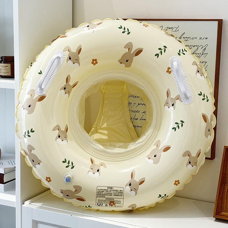 Детский надувной круг для плавания «Маленький кролик» с двойной воздушной камерой и утолщенными надувными рукавами