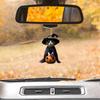 Car Mirror Hanging Decoration Cartoon Witch Cat/Kids 2D Flat Acrylic Pendant Halloween Car Rearview Mirror Ornament