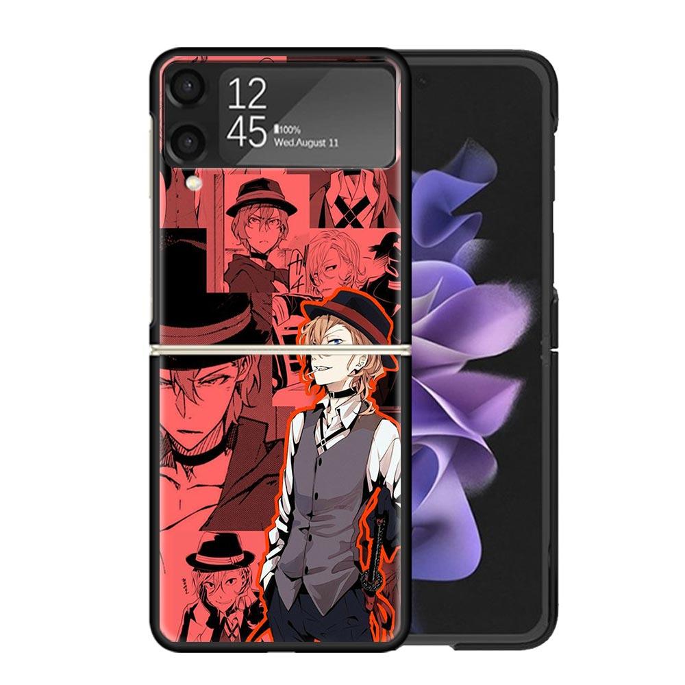 Прозрачный чехол для телефона Bungo Stray Dogs для Samsung Z Flip 7 6 5 4 3 Galaxy ZFlip7 ZFlip6 ZFlip5 ZFlip4 ZFlip3 5G Чехол с принтом Z