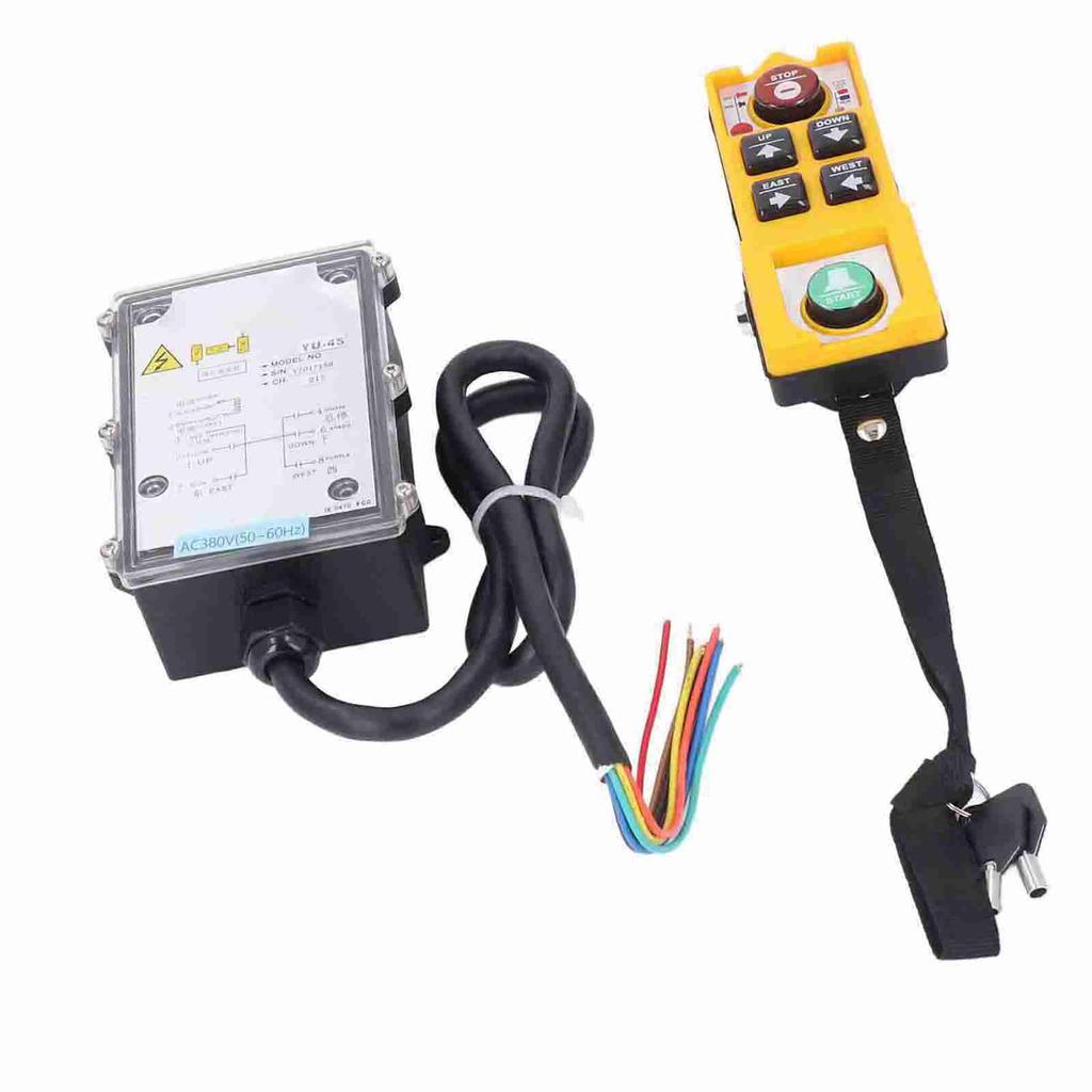 AC380V 100m беспроводной крановый пульт дистанционного управления водонепроницаемый анти-падения электрический промышленный пульт дистанционного управления с