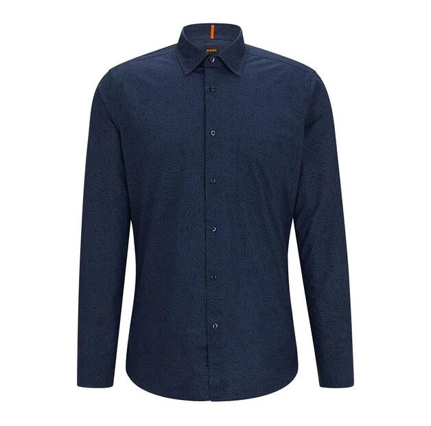 BOSS Remiton M 10260267 рубашка с длинным рукавом