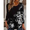 Halloween Women Sweatshirt Designer Round Neck Long Sleeve Loose Casual Autumn Gradient Spider Web Fun Pattern Print Tops