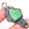 Хризопраз, Диопсид 925 Стерлинговое Серебро Ювелирная Подвеска 2,36" q7q94