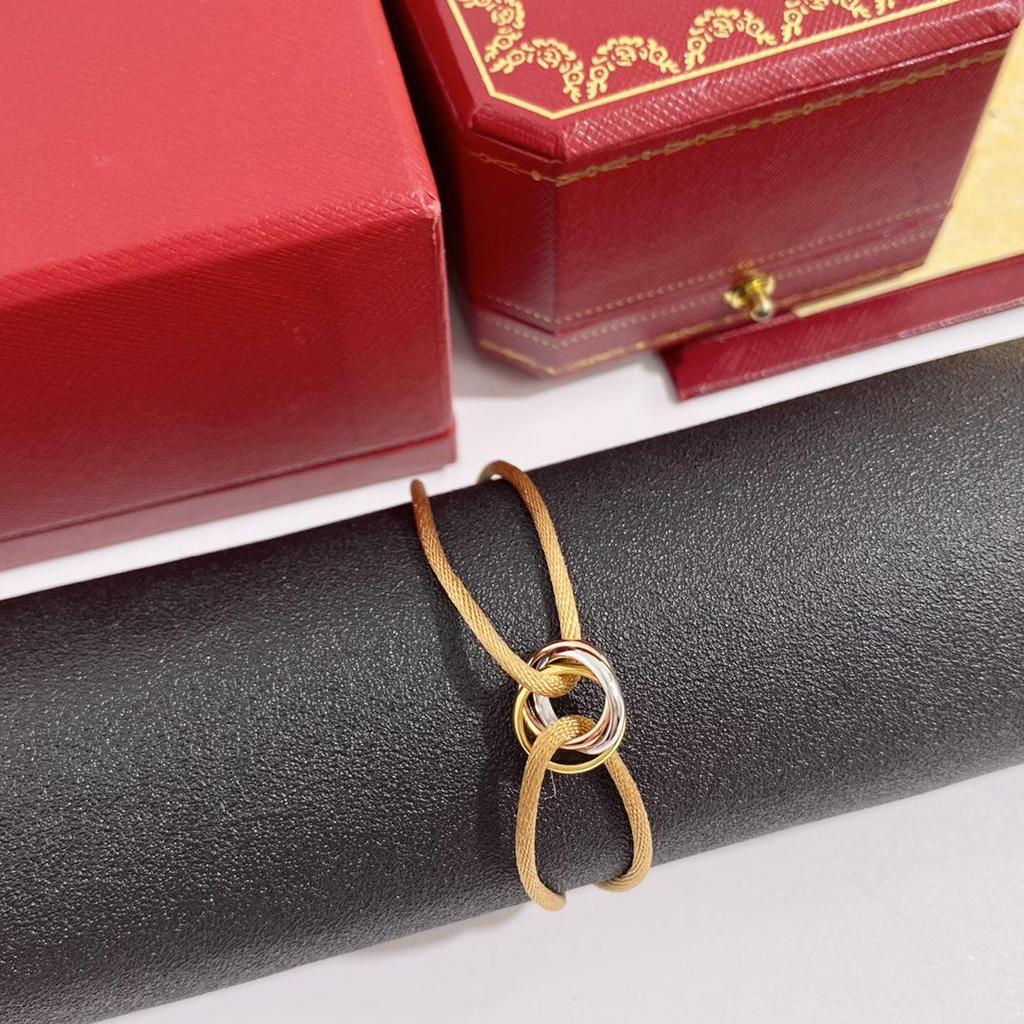 Плетеный вручную трехрядный цветной браслет: Подарок в стиле «Счастливая пара» на Новый год