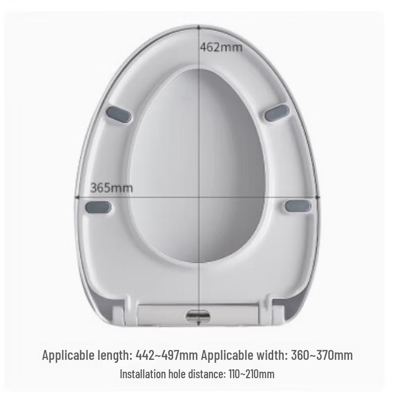 FEEGOO V-Shape Urea-Formaldehyde Soft-Close Toilet Seat