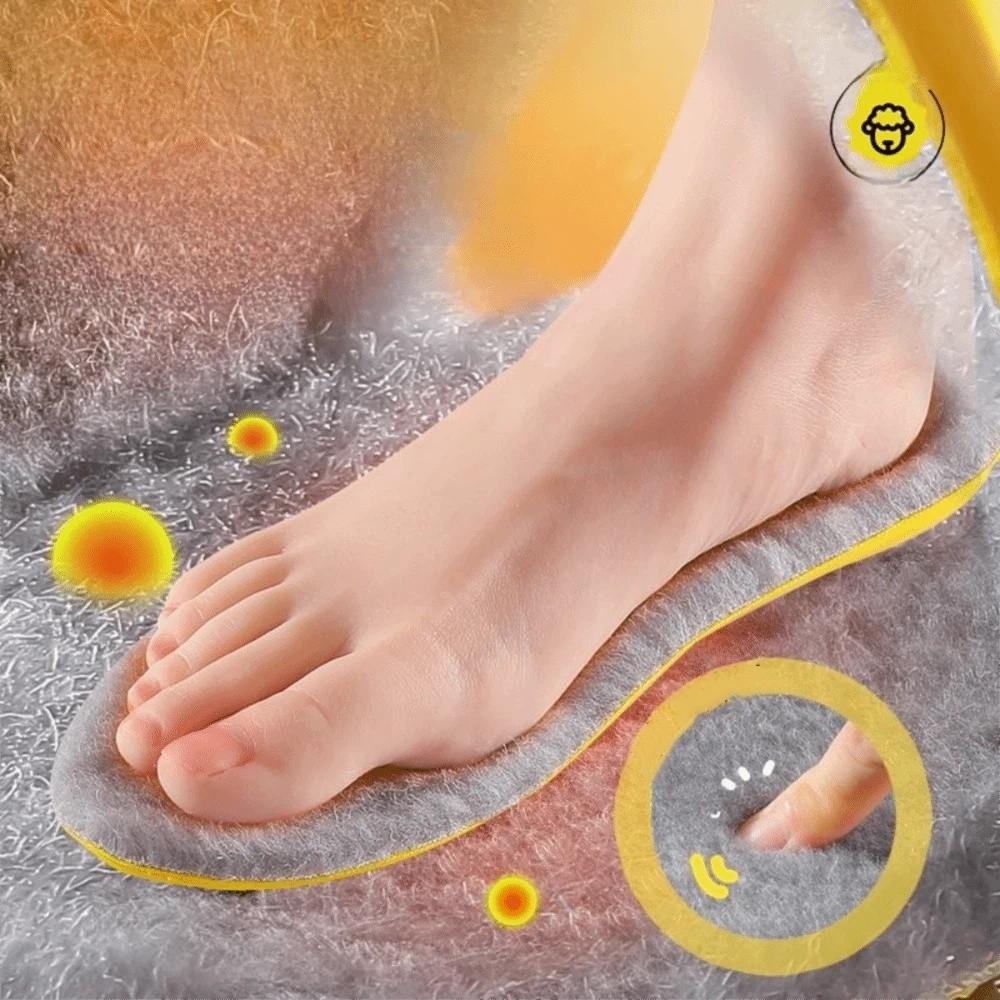 Self Heated Cashmere Snow Boots Insoles Thicken Sports Inserts Soft Warm Plush Insoles  Men
