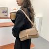 Minimalist Shoulder Bag Handbag for Women Lightweight PU Detachable Strap with Lock Closure Daily Commute