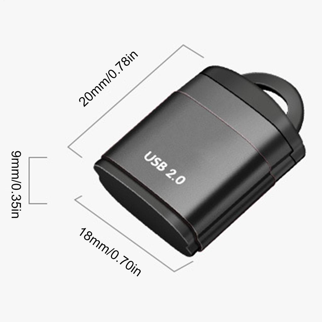 Компактный USB-кардридер Compact Flash Быстрая передача данных Портативный адаптер Мини-кардридер для карт памяти Устройство Plug And Play для компьютера