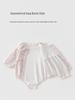 Newborn Princess Romper for Girls, Spring/Autumn, One-Piece, Pure Cotton, Class A, Size 59