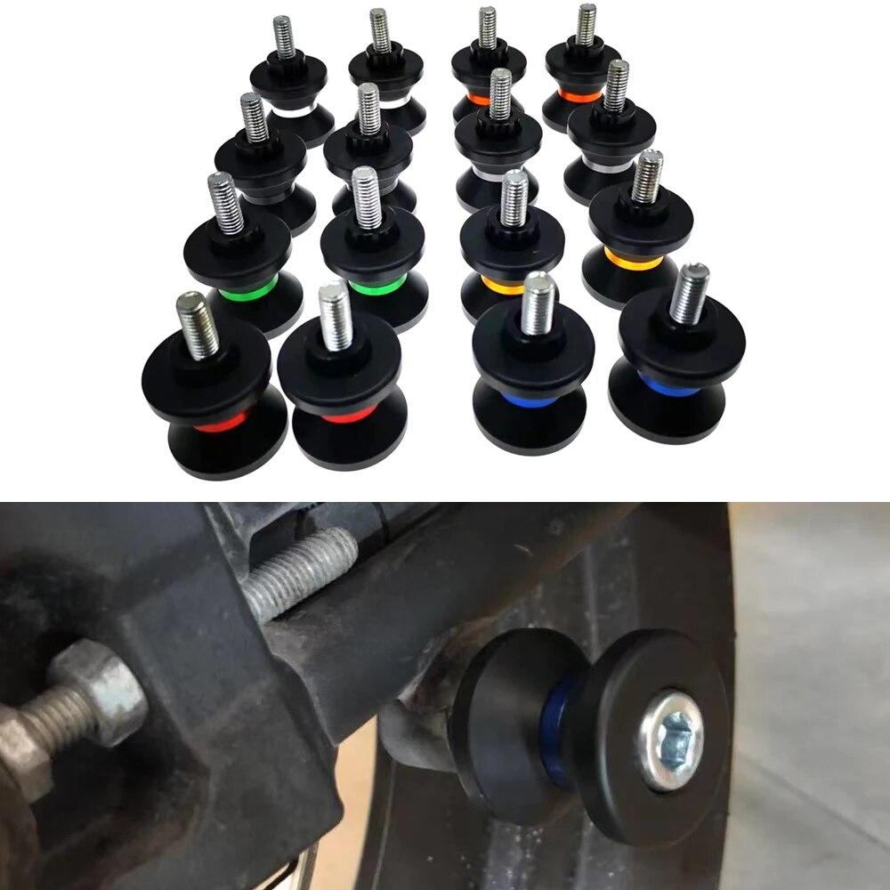 For Triumph DAYTONA 675 SPEED TRIPLE TIGER THRUXTON BONNEVILLE Motorcycle Accessories Swingarm Spool Slider Stand Screws