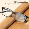 TR90 Сверхлегкие очки для чтения с защитой от синего света Очки для пресбиопии с защитой от синего света Очки для дальнозоркости Читатели +1,0 1,5 2,5 3,5 4,0