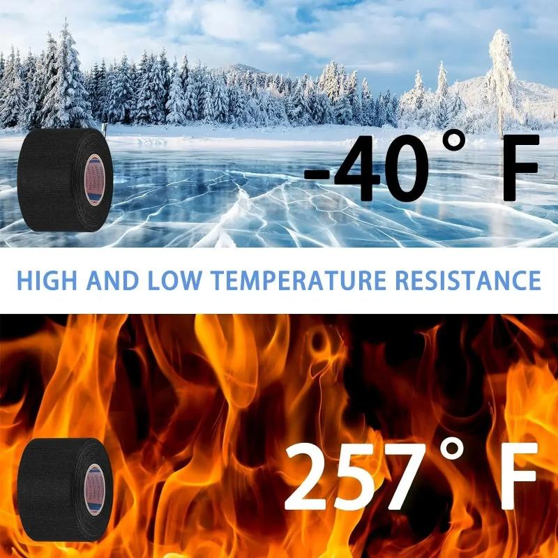 Автомобильная изолента для жгутов проводов Электрическая термостойкая изоляционная лента для фиксации автомобильных электрических линий 50/15/9 Ширина