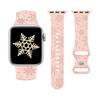 Рождественский ремешок Для ремешков Apple Watch 49мм 46мм 45мм 44мм 42 40мм Гравированный Браслет correa IWatch Серии 11 10 SE 9 8 7 Ultra2 3