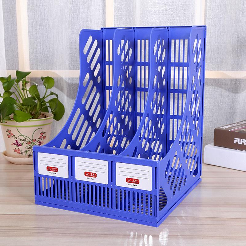 Four-Tier Plastic File Holder & Desktop Storage Organizer.